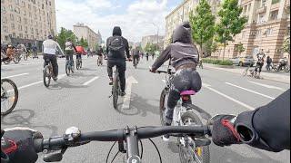 Велофестиваль 2023 Москва - Садовое кольцо - на велосипеде в 4к