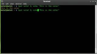 tput - tutorial #1 colors - BASH - Linux