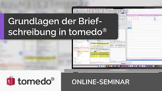 Grundlagen der Briefschreibung in tomedo® (Online-Seminar)