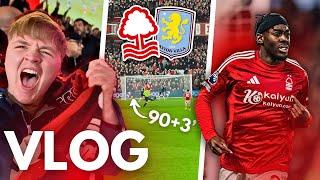 INSANE STOPPAGE TIME COMEBACK AND VAR MADNESS!  FOREST 2-1 VILLA *VLOG*