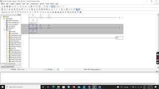 5- Designing the Interlocking circuit in Delta PLC Ladder logic