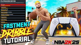 BEST FASTMENT ADVANCED DRIBBLE TUTORIAL W/HANDCAM on NBA 2K25 + BEST FASTEST DRIBBLE MOVES 2K25