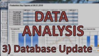Process and Machine Data Analysis - 3 Database Update