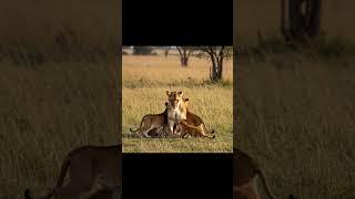 lions on tree in jungle #2025 #cuteanimal #mouse #wildlife #animals #cutecat #wildmouse #cutepet