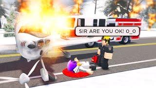 I Crashed My Plane.. And Stared Hallucinating! (Roblox)