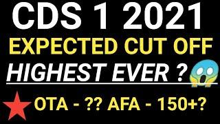 CDS 1 2021 CUT OFF | OTA/IMA/INA/AFA | expected | Combined defence service |