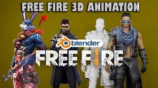 How to Make Free Fire 3D Character Model in Blender | Free Fire Animation Video | Import Blender