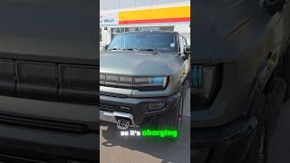 Charging the 2024 GMC Hummer Ev 3x Edition 1 || Fast charging || Shell Gas station || DC Charging