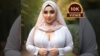 Stylish and Modest: Arabian Plus Size Curvy Hijab Fashion