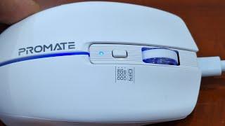 Rechargeable Mouse Testing || Promate Ergonomic LED  Light Mouse