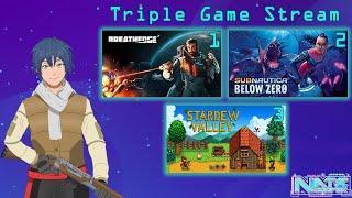 【Triple Game Stream】Breathedge, Subnautica Below Zero, Stardew Valley