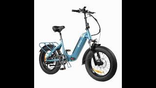 DYU FF500 Fat Tire Electric Bike – 500w Motor – Folding Cargo E-Bike