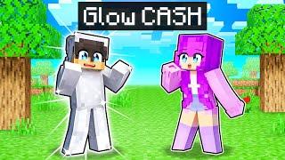 Turning into GLOW CASH in Minecraft!