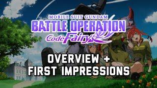 Gundam Battle Operation Code Fairy: What Is It? Overview & First Impressions【GBO Code Fairy】