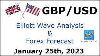 GBP USD Elliott Wave Analysis | Forex Forecast January 25, 2023 | GBPUSD Analysis Today