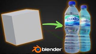 Create a Water Bottle in Blender in 1 Minute!