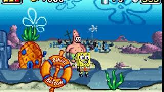 The Spongebob Squarepants Movie (GBA) #1:The Adventure Begins! - Full Walkthrough - World 1-1/1-2