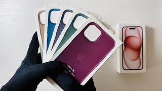 Unboxing All FineWoven Cases for iPhone 15 Pink