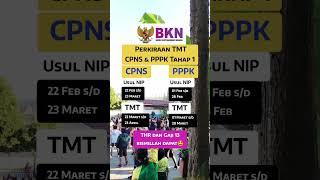 PERKIRAAN TMT CPNS & PPPK TAHAP 1, semoga dapat THR & gaji 13 Aamiin #infoguru #gurusd #fyp #sekolah