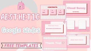 EASY, CUTE & AESTHETIC GOOGLE SLIDES TUTORIAL | FREE TEMPLATE