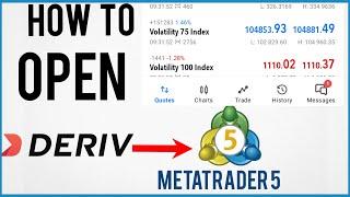 How to open a Deriv metatrader 5 account