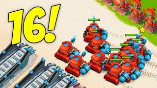 16 MAX LEVEL 12 SCORCHERS! Boom Beach HQ 25 Update