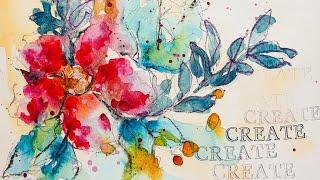 How to Paint a Loose Watercolor Flower