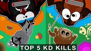 MY TOP 5 LEGENDARY KD KILLS IN MOPE.IO