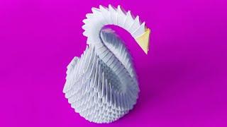 How to make a 3D origami Swan for Beginners