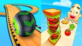 Going Balls VS Sandwich Runner - All Levels Android iOS Gameplay #2