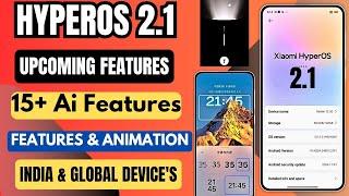 OMG  HyperOS 2.1 Upcoming Features & Animation & HyperOS 2.1 Release Date & HyperOS 2.1 Dynamic isl