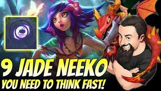 9 Jade Neeko - You need to THINK FAST! | TFT Dragonlands | Teamfight Tactics