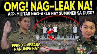 MALAKING GOODNEWS ITO! Sama-Samang Nag-Ak/as AFP at M/LITar Sumaneb sa DUTERTE? Nakahanda na Lahat?