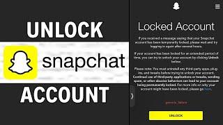 How To Unlock Snapchat Account 2024 [Temporary & Permanently] | Fix Locked Snapchat Account