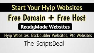 Hyip maker and btc-websites free domain and host