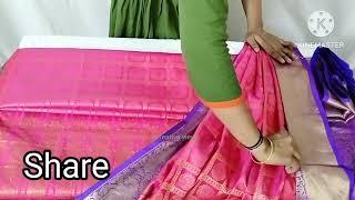 How to fold a saree after pre pleating / ഈ video ഒന്നു കണ്ടു നോക്കു/Saree BOX FOLDING