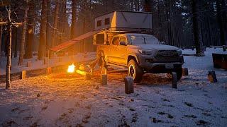 Winter Camping in the Four Wheel Camper Fleet - Tacoma.