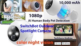 SwitchBot Outdoor Spotlight Camera TESTING