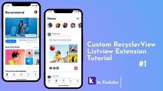 How to use Recycler Listview Extension for kodular | new and advance way to create your custom list