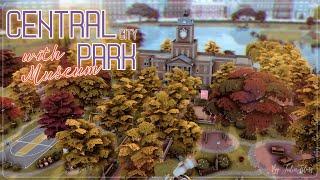 Центральный парк│Строительство│Central park with museum│SpeedBuild│NO CC [The Sims 4]