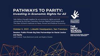 SFHRC Pathways to Parity: Public-Private Big Data Partnerships for Racial Justice and Equity