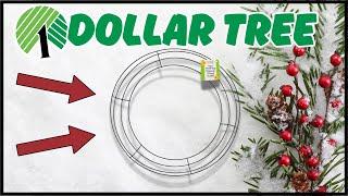 Unique Dollar Tree DIY Christmas WreathsDollar Tree Christmas Wreath DIYs