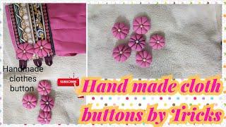 Fabric buttons banane ka tarika | potli buttons | foam button without machine | homemade button