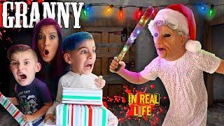 CHRISTMAS AT GRANNY'S HOUSE! Granny Chapter 2 Christmas Update In Real Life (FUNhouse Family)