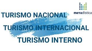 Turismo nacional, turismo internacional y turismo interno