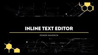 Inline Text Editor - PCF Control