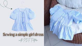 DIY Ganni-Inspired Baby Girl Top | Easy Sewing Tutorial + PDF Pattern