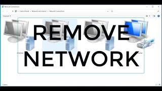 Remove ethernet network windows 10