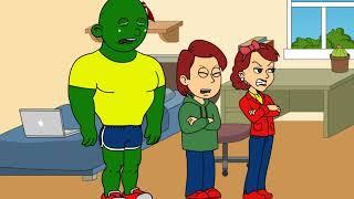 Rosie turns Caillou into a monster and gets grounded