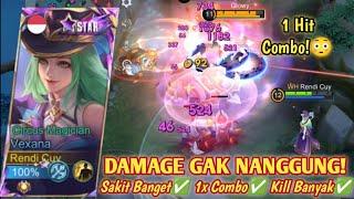 BUILD VEXANA 1 HIT! DAMAGE DIJAMIN GAK NANGGUNG! 1x COMBO LANGSUNG MATI | BUILD VEXANA TERSAKIT 2024